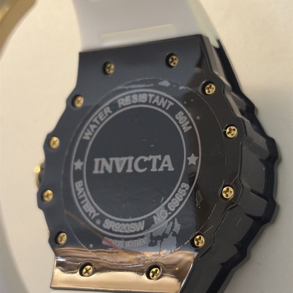 RACING COLLECTION INVICTIA RACING VAULTHAN WATCH 44mm BLACK/White 69653 - Picture 4 of 10